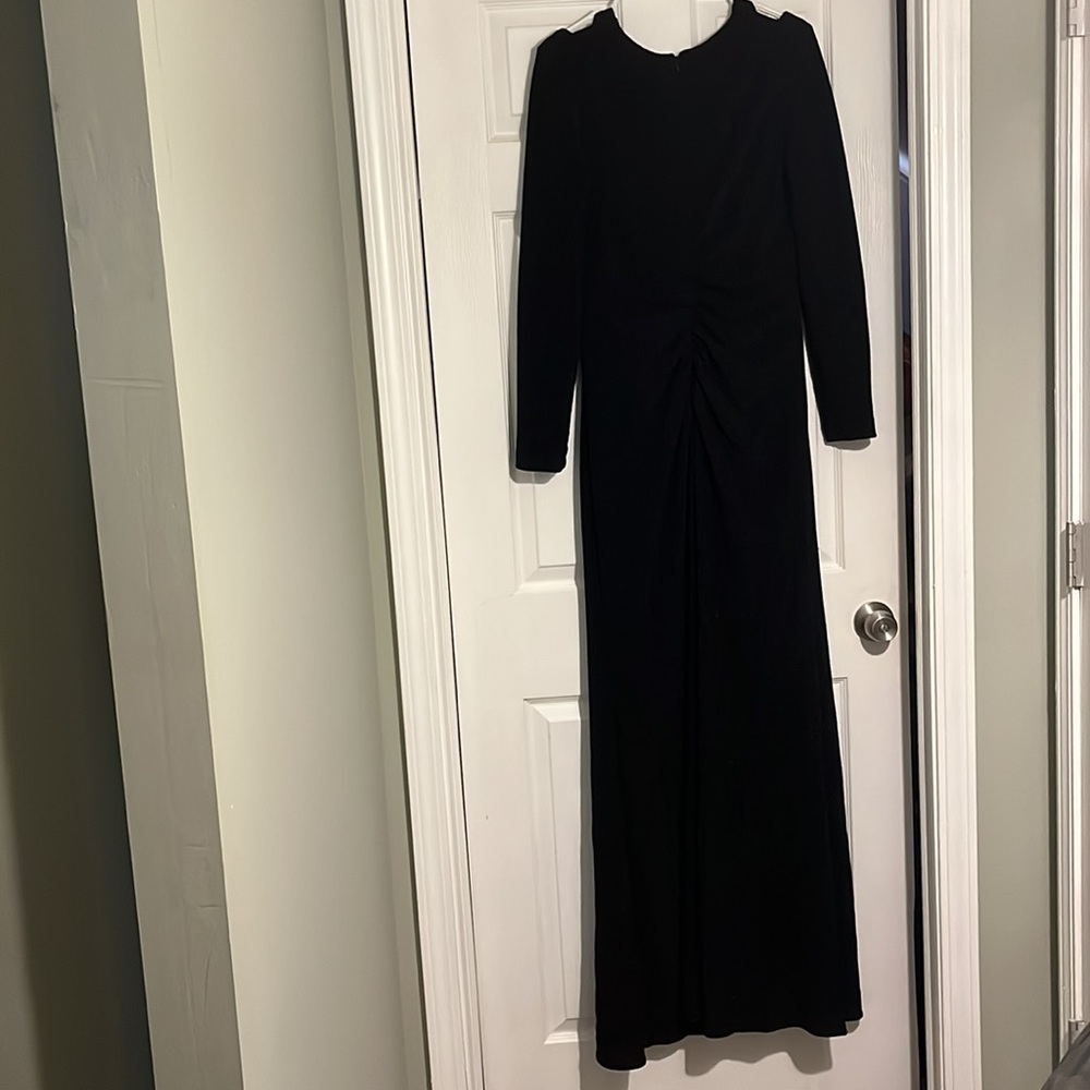Elegant long Black with sliver glitter Dress - Picture 2 of 5